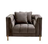 Sienna Chair - Savona Grey Velvet