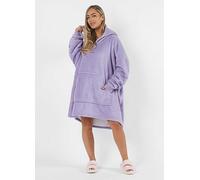 Sienna Coral Fleece Hoodie Blanket Lilac