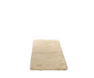 Sienna Cream Rugs for Bedroom, Super Soft Fluffy Runner Rug Modern Anti Slip Shaggy Hallway Runner Rug Non-Shedding Thick Pile Area Rugs for Living Room, 60 x 150cm