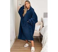 Sienna Extra Long Coral Fleece Hoodie Blanket Blush