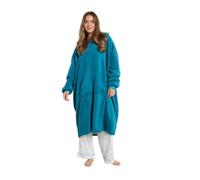 Sienna Extra Long Oversized Blanket Hoodie, Ultra Soft Wearable Throw with Pockets Sleeves Soft Sherpa Fleece Hooded Blanket Giant Sweatshirt