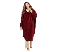 Sienna Extra Long Oversized Blanket Hoodie, Ultra Soft Wearable Throw with Pockets Sleeves Soft Sherpa Fleece Hooded Blanket Giant Sweatshirt