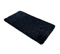 Sienna Fluffy Rug Living Room 120 x 170cm, Super Soft Anti-Slip Medium Rug for Living Room Luxurious Shaggy Floor Mat Non-Shedding Thick Pile Carpet, Navy Blue