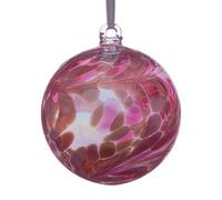 Sienna Glass 10cm Angel Orb Archangel Ariel Rose Quartz in Pink Sienna Glass Pink