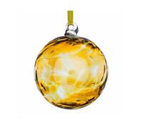 Sienna Glass 10Cm Birthstone Ball November Topaz