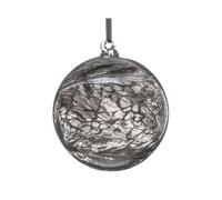 Sienna Glass 10Cm Friendship Ball 25Th Wedding Anniversary Silver