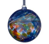 Sienna Glass 10cm Friendship Ball - Blue