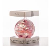 Baby Girl Gift Friendship Ball, 10cm, Pink, gift boxed with ribbon and gift tag