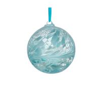 Sienna Glass 10Cm Friendship Ball Pastel Blue