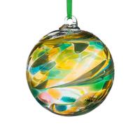 Sienna Glass 10Cm Friendship Ball Peridot In Bright Green Bright Green One Size