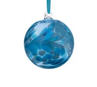 Sienna Glass 10Cm Friendship Ball Turquoise
