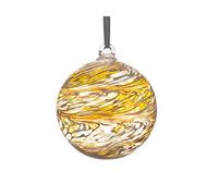 Sienna Glass 10cm Friendship Ball Wedding Anniversary Pastel Gold