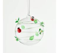 Sienna Glass 10Cm Glass Globe Wildlife Collection Ladybird In Light Red Light Red One Size