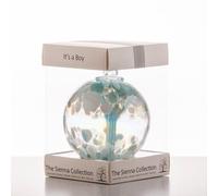 Sienna Glass 10Cm Spirit Ball It's A Boy In Blue Blue