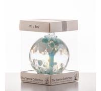 Sienna Glass 10cm Spirit Ball It's a Boy in Blue Sienna Glass Blue