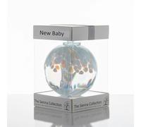 Sienna Glass 10cm Spirit Ball - New Baby Gift (Handmade Glass Keepsake)