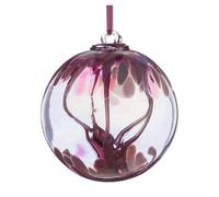 10cm Spirit Ball Pastel Pink Sienna Glass Pink One Size
