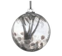Sienna Glass 10Cm Spirit Ball Pastel Silver Silver