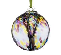 Sienna Glass 10Cm Spirit Ball Purple, Green & Blue Multi