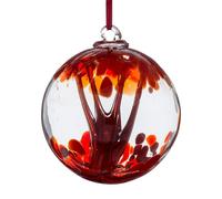 Sienna Glass 10cm Spirit Ball - Red
