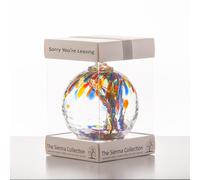 Sienna Glass 10cm Spirit Ball - Sorry You're Leaving - Multicoloured