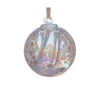 Sienna Glass 10Cm Spirit Ball Wedding White