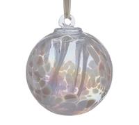 Sienna Glass 10Cm Spirit Ball White White