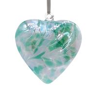 Sienna Glass 12Cm Friendship Heart Green In Light Green Light Green One Size
