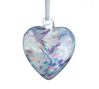 12cm Friendship Heart Pearl Sienna Glass Purple One Size