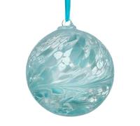 Sienna Glass 15cm Friendship Ball - Pastel Blue