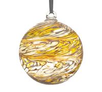 Sienna Glass 15cm Friendship Ball - Pastel Gold