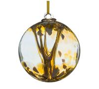 Sienna Glass 15cm Spirit Ball - Pastel Gold