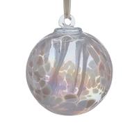 15cm Spirit Ball White Sienna Glass White One Size