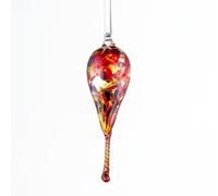Sienna Glass 16Cm Friendship Droplet Phoenix In Dark Red Dark Red One Size