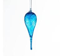 Sienna Glass 16Cm Friendship Droplet Pixie In Bright Blue Bright Blue