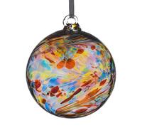 Hanging Glass Friendship Ball, 8cm, Multi Coloured