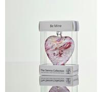 Sienna Glass 8cm Friendship Heart - Be Mine (Pastel Pink, Handmade Glass Keepsake)
