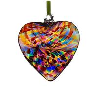 Sienna Glass 8Cm Friendship Heart Multicoloured Red One Size