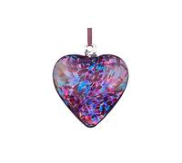 Sienna Glass HR8BLPI Friendship Heart, Blue and Pink 8cm
