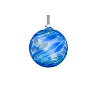 Sienna Glass Angel Orb - 10cm Handcrafted Mouth-Blown Glass Ornament - Archangel Zadkiel - Forgiveness & Compassion - Hanging Window Decoration - Keepsake Gift Boxed with Ribbon