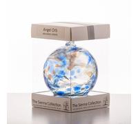 Sienna Glass Angel Orb Archangel Zadkiel Lapis Lazuli In Blue Blue