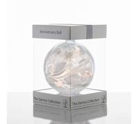 Sienna Glass Anniversary Gift Friendship Ball White White