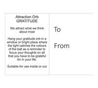 Sienna Glass Attraction Orb Gratitude In Gold Gold