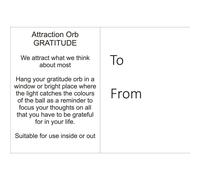 Sienna Glass Attraction Orb Gratitude in Gold Sienna Glass Gold