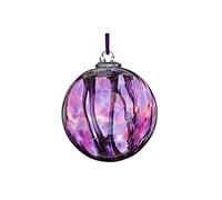 Sienna Glass Attraction Orb - Handcrafted Mouth-Blown Glass Ornament - Healing - Hanging Window Decoration - Keepsake Gift Boxed with Ribbon