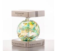 Sienna Glass Birthstone Ball August Peridot In Light Green Light Green