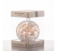 Sienna Glass Birthstone Ball - June - Pearl