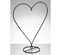 Sienna Glass Black Heart Shaped Display Stand