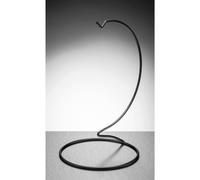 Sienna Glass Black Metal Ornament Stand Large in Jet Black Sienna Glass Jet Black