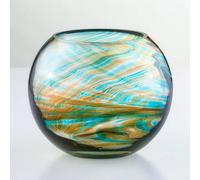 Sienna Glass Blown Glass Tealight Holder in Turquoise Sienna Glass Turquoise